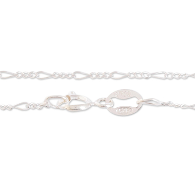 Halskette mit Jade-Anhänger - Jade-Halskette aus Sterlingsilber mit Anhänger