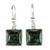 Jade dangle earrings, 'Love's Riches' - Handmade Sterling Silver Jade Dangle Earrings thumbail