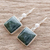 Jade dangle earrings, 'Love's Riches' - Handmade Sterling Silver Jade Dangle Earrings (image 2b) thumbail