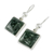 Jade dangle earrings, 'Love's Riches' - Handmade Sterling Silver Jade Dangle Earrings (image 2c) thumbail