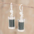 Jade dangle earrings, 'Sweet Maya' - Good Luck Sterling Silver Dangle Jade Earrings (image 2) thumbail