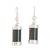 Jade dangle earrings, 'Sweet Maya' - Good Luck Sterling Silver Dangle Jade Earrings thumbail