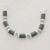 Jade link bracelet, 'Sweet Maya' - Handcrafted Good Luck Sterling Silver Link Jade Bracelet thumbail