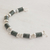Jade link bracelet, 'Sweet Maya' - Handcrafted Good Luck Sterling Silver Link Jade Bracelet (image 2b) thumbail