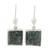 Jade dangle earrings, 'Love Immortal' - Handmade Sterling Silver Dangle Jade Earrings thumbail