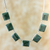 Jade pendant necklace, 'Love Immortal' - Handcrafted Central American Sterling Silver Jade Necklace (image 2) thumbail