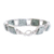Jade link bracelet, 'Maya Treasure' - Hand Crafted Sterling Silver Link Jade Bracelet (image 2c) thumbail