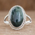Jade cocktail ring, 'Eternal Love' - Sterling Silver Single Stone Jade Ring (image 2b) thumbail