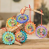 Featured review for Ceramic ornaments, Lord of the Sun (set of 6)