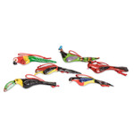 Ceramic ornaments, 'Forest Birds' (set of 6) - Central American Ceramic Bird Ornaments (Set of 6)