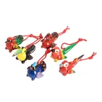 Ceramic ornaments, 'Tropical Birds' (set of 6) - Handmade Ceramic Bird Christmas Ornaments (Set of 6)