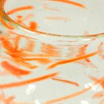 Blown glass goblets, 'Sunset Wind' (set of 4) - Handblown Recycled Glass Cocktail Goblets (Set of 4)