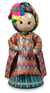 Pinewood and cotton display doll, 'Chichicastenango, Quiché' - Pinewood and cotton display doll