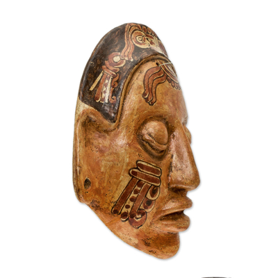 Máscara de cerámica - Máscara de cerámica coleccionable de América Central