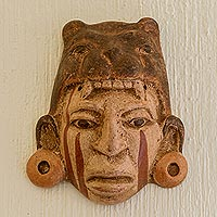 Ceramic mask, Maya Jaguar Priest