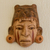 Ceramic mask, 'Maya Jaguar Priest' - Fair Trade Central American Ceramic Mask