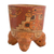 Vaso de cerámica, 'Divinidad Maya - Centro de mesa de cerámica arqueológica de América Central
