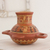 Ceramic vase, 'Maya Greatness' - Handmade Ceramic Decorative Vase from Central America thumbail