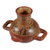 Ceramic vase, 'Maya Greatness' - Handmade Ceramic Decorative Vase from Central America (image 2b) thumbail
