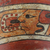 Ceramic centerpiece, 'Fruit of the Maya' - Collectible Ceramic Decorative Bowl Centerpiece