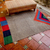Wool rug, 'Volcano in Color' - Geometric Wool Area Rug from Central America thumbail