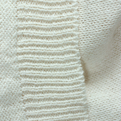 Cotton wrap sweater, 'Versatility' - Cotton wrap sweater
