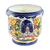 Ceramic flower pot, 'Blue Garden' - Ceramic flower pot (image 2b) thumbail