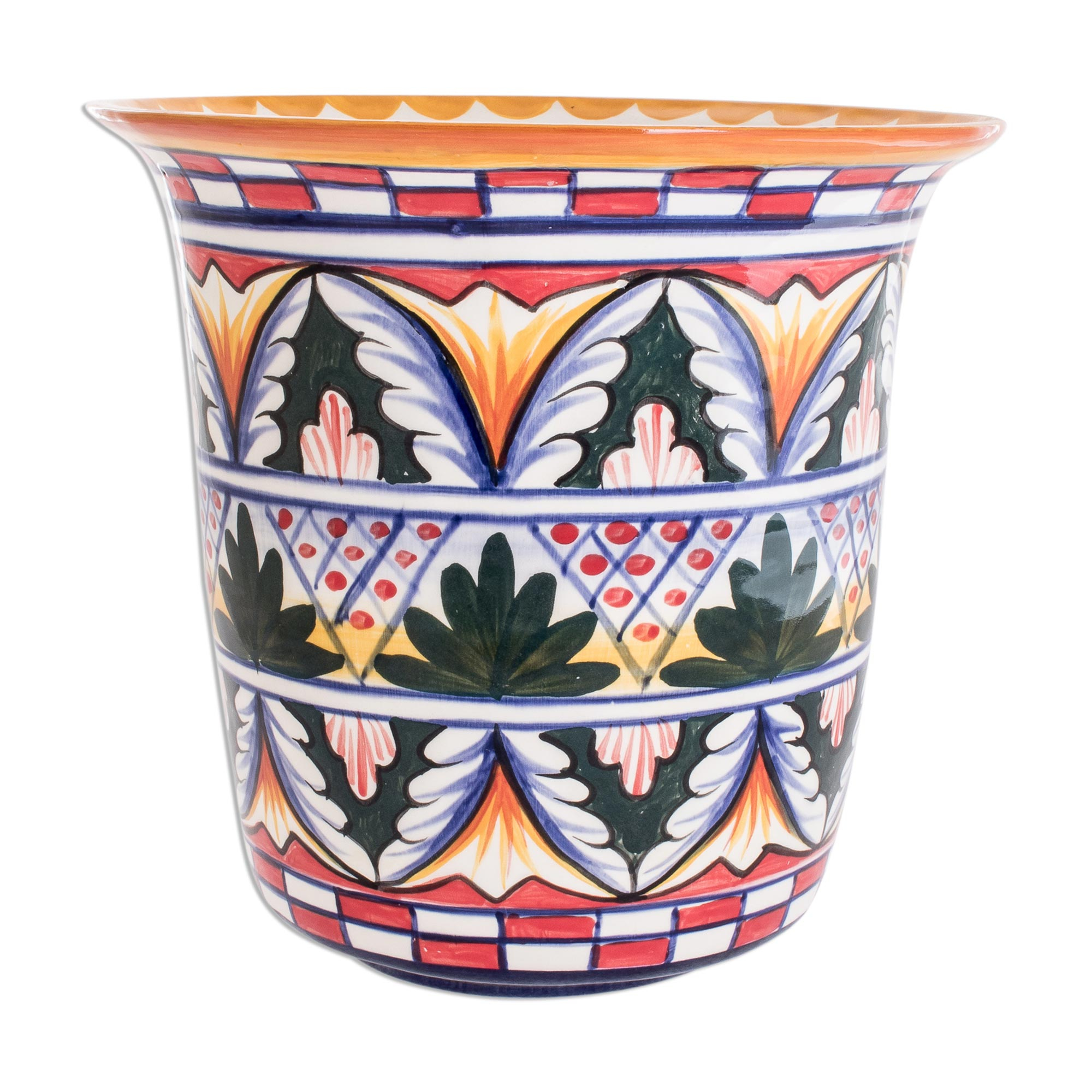 Handmade Pottery Flourish 6 Flowerpot