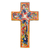 Ceramic cross, 'Floral Faith' - Ceramic cross thumbail