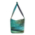 Bamboo chenille shoulder bag, 'Jade Magic' - Hand Crafted Bamboo Chenille Shoulder Bag  (image p181086) thumbail