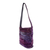 Chenille shoulder bag, 'Purple Magic' - Guatemala Handwoven Shoulder Bag  (image 2b) thumbail