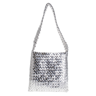 Artisan Crafted Recycled Wrapper Shoulder Bag