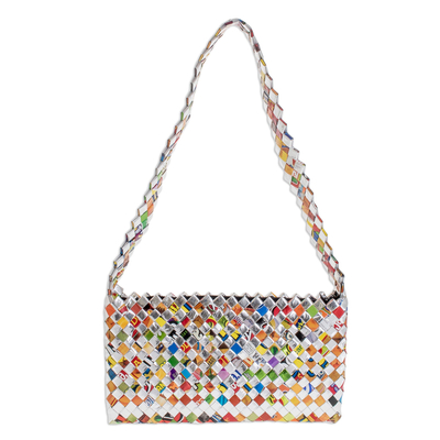 M & M's Candy Small Handbag Purse Recycled Bags FREE