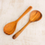 Wood serving spoons, 'Peten Delight' (pair) - Handcrafted Wood Serving Spoons (Pair)  thumbail