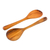 Wood serving spoons, 'Peten Delight' (pair) - Handcrafted Wood Serving Spoons (Pair)  (image 2a) thumbail