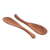 Wood mixing spatulas, 'Peten Surprise' (pair) - Wood Cooking Utensil Mixing Spatulas (Pair) thumbail