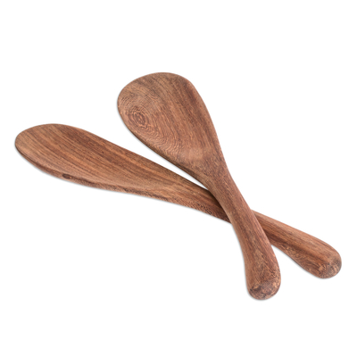 Holzmischspatel, (Paar) - Rührspatel für Kochutensilien aus Holz (Paar)