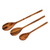 Wood serving spoons, 'Peten Trio' (set of 3) - Set of 3 Unique Wood Serving Spoons (image 2a) thumbail