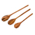 Wood serving spoons, 'Peten Trio' (set of 3) - Set of 3 Unique Wood Serving Spoons (image 2b) thumbail