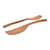 Cucharas de ensalada de madera, (par) - Juego de 2 utensilios para servir de madera hechos a mano