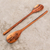 Wood slotted spoons, 'Peten Delight' (pair) - Handcarved Wood Slotted Spoons (Pair) thumbail