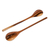 Wood slotted spoons, 'Peten Delight' (pair) - Handcarved Wood Slotted Spoons (Pair) (image 2b) thumbail