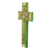 Pinewood cross, 'Peace and Hope' - Hand Painted Christianity Wood Cross