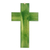 Cruz de madera de pino, 'Paz y Esperanza' - Cruz de madera del cristianismo pintada a mano