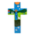 cruz de madera de pino - Cruz de pared de madera religiosa hecha a mano