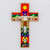 cruz de madera de pino - Cruz cristiana de madera hecha a mano