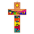 Kiefernholzkreuz, „Tiere von El Salvador“. - Handgefertigtes Holzkreuz des Christentums