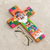 Pinewood cross, 'Community of Love' - Handmade Guatemalan Religious Wood Cross