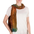 Rayon chenille scarf, 'Autumn Breeze' - Artisan Crafted Bamboo Chenille Scarf from Central America (image 2a) thumbail