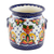 Ceramic flower pot, 'Imperial Garden' - Ceramic flower pot